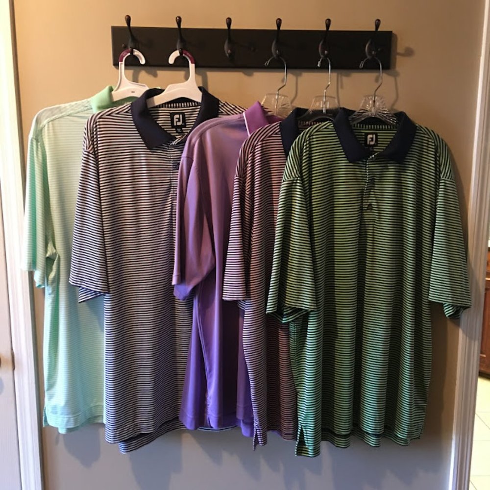 FootJoy FJ Lot Of 5 Athletic Golf Polo Short Sleeve Shirts Men's Foot Joy Sz XL